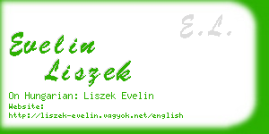 evelin liszek business card